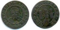 Münster Stadt: 3 Pfennig 1608 mit Gegenstempel.