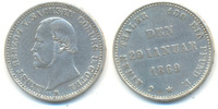Sachsen Coburg Gotha: Ernst II., 1844-93: 1/6 Taler.