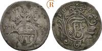 6 Pfennig Saalfeld 1754 GHE Sachsen Coburg Saalfeld: Franz Josias, 1745-1764: ss, kleiner Schrötlingsfehler, selten !!