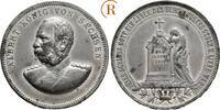 Zinnmedaille auf seinen Tod 1902 Sachsen: Albert, 1873-1902: vz kleine Kratzer
