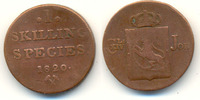 Norwegen: Carl XIV. Johann, 1818-44: 1 Skilling.