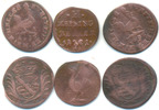 Henneberg: Bernhard v. Meiningen, 1680-1706: Heller. Lot 3 Münzen !