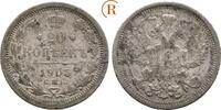 Russland: Nikolaus II, 1894-1917: 20 Kopeken 1905 ss Patina
