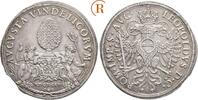 Augsburg Stadt: Taler, sog. Wassertaler mit Titel Leopolds I. 1694 f.vz / ss-vz Zainende