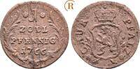 Pfalz Kurfürstentum: Zollpfennig Karl Theodor, 1743-1799: -