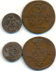 Sachsen Weimar Einsenach: Anna Amalia, 1758-75: Lot 3 Pfg. und Dreier
