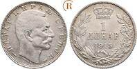 Serbien: 1 Dinar Peter I, 1904-1918: -