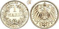 Kaiserreich Kleinmünzen 1 Mark 1914 A St 10,00 EUR  zzgl. 1,00 EUR Versand