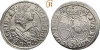 Habsburg: 3 Kreuzer Hall 1663 Sigismund Franz, 1663-1665: ss+ 20,00 EUR  zzgl. 3,00 EUR Versand