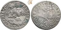Habsburg: 3 Kreuzer Hall 1650 Erzherzog Ferdinand Karl, 1632-1662: ss 20,00 EUR  zzgl. 3,00 EUR Versand