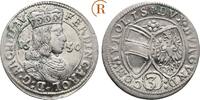 Habsburg: 3 Kreuzer Hall 1650 Erzherzog Ferdinand Karl, 1632-1662: ss-vz 25,00 EUR  zzgl. 3,00 EUR Versand