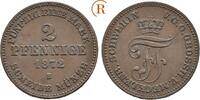 Mecklenburg Schwerin: 2 Pfennig Friedrich Franz II, 1842-1883: -