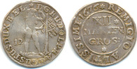 Braunschweig Wolfenbüttel: Rudolf August, 1666-85: 12 Mariengroschen -