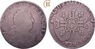 Frankreich: 1/2 Ecu deutlich überprägt Ludwig XIV, 1643-1715: -