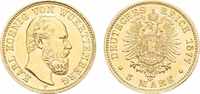 WÜRTTEMBERG Karl, 1864-1891. 5 Mark