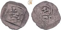 Böhmen Königreich: Pfennig Erlangen König Wenzel IV, 1378-1419: -