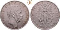 Kaiserreich Sachsen: 5 Mark Albert, 1873-1902: -