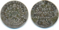 Frankreich: 5 Sols Lefre Lesage.