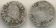 Schlesien Münsterberg Öls: 3 Kreuzer Karl II, 1548-1617: