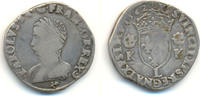 Frankreich: Teston Bayonne. Karl IX, 1560-1574: