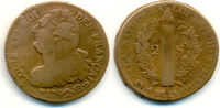 Frankreich: Kupfer 2 Sols Mzst. Strassburg. 1. Republik, 1792-1804:
