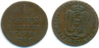 Paderborn Bistum: 1 Pfennig Friedrich Wilhelm von Westfalen, 1782-1789: