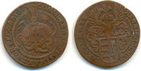 Harz: Rechenpfennig mit Totenkopf. Zellerfeld. Henning Schlüter, 1626-1672: