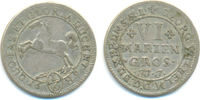 Braunschweig Lüneburg Celle: 6 Mariengroschen Georg Wilhelm, 1665-1705: