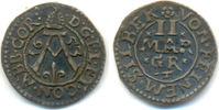 Corvey Abtei: 2 Mariengroschen Arnold von Waldois, 1638-1660: