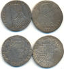 Niederlande: 1/5 Philippstaler. Lot 2 Stück. Philipp II. von Spanien, 1555-1598: