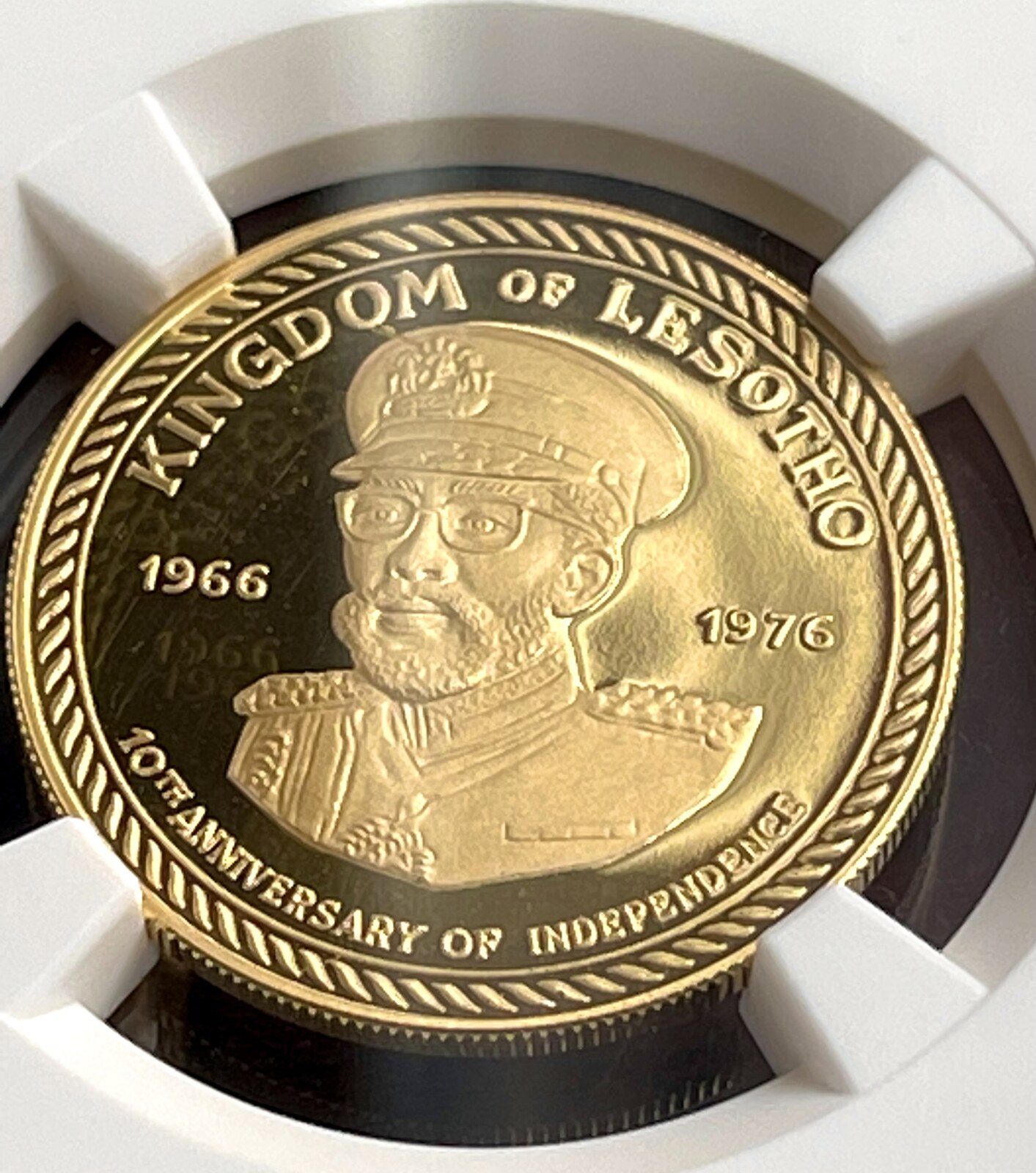 G M Lesotho Moshoeshoe Ii Maloti Ngc Pf Ultra