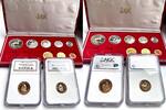 Südafrika Rand Südafrika – 1981 – Rand – 10 Münzen Long-Proof Set – mit rotem Originaletui NGC
