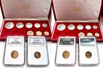Südafrika Rand Südafrika – 1973 – Rand – 10 Münzen Long-Proof Set – mit rotem Originaletui NGC -