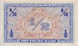 Deutschland 1/2 Halbe 0,50 DM Deutsche Mark 1948 Ro 230 unc