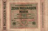 Deutschland 10 Milliarden Mark Ro 114e FZ:BS BZ:14 8er Stern mit Punkt -