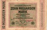 Deutschland 10 Milliarden Mark Ro 114e FZ:BS BZ:12 8er Stern mit Punkt -