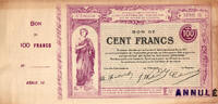Frankreich  France / Frankreich Maubeuge 100 Francs 1917 Annulé  450,00 EUR kostenloser Versand