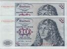 Deutschland 10 DM Deutsche Mark 1970 Ro 270a CB/A Pair - Pärchen nachfol... 35,00 EUR kostenloser Versand