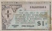 USA Vereinigte Staaten 1 Dollar 1946 PM 15 Series 461 Plate 27 PMC  30,00 EUR  zzgl. 3,50 EUR Versand