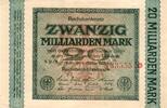 Deutschland 20 Milliarden Mark 1923 Ro 115b FZ:ND BZ:9 8er Stern ohne Pu... 300,00 EUR kostenloser Versand