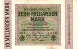 Deutschland 10 Milliarden Mark 1923 Ro 114x FZ:WB BZ:5 Wz.:Reichsdruck W... 550,00 EUR kostenloser Versand