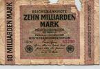 Deutschland 10 Milliarden Mark 1923 Ro 114b FZ:LE BZ:43 5stellig  220,00 EUR kostenloser Versand