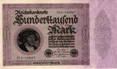 Deutschland 100000 Mark 1923 Ro 82d FZ:D BZ:31 / zweite Charge selten  45,00 EUR kostenloser Versand
