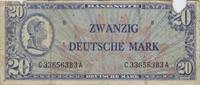 Deutschland 20 DM Deutsche Mark 1948 Ro 246 C/A 8 Liberty Belegexemplar ... 120,00 EUR kostenloser Versand