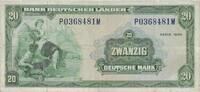 Deutschland 20 DM Deutsche Mark 1949 Ro 260 P/M ---K2  75,00 EUR kostenloser Versand