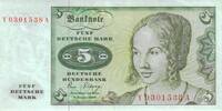 Deutschland 5 DM Deutsche Mark 1980 Ro 285b Y/A Replacement / Ersatznote... 12,00 EUR  zzgl. 3,50 EUR Versand