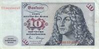 Deutschland 10 DM Deutsche Mark 1980 Ro 286b YE/D Replacement / Ersatzno... 18,00 EUR  zzgl. 3,50 EUR Versand