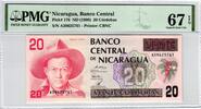 Nicaragua 20 Cordobas P176 PMG 67 -