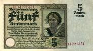 Deutschland 5 Mark Ro 164bF Serie E KN braun -