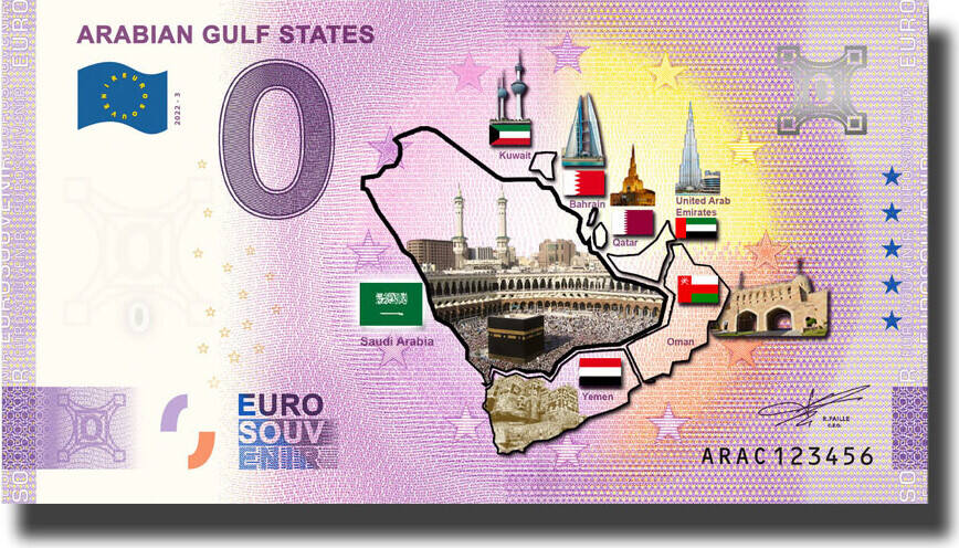 Billet Souvenir Emirats Arabes 2021 Edition Scpeciale United Arab